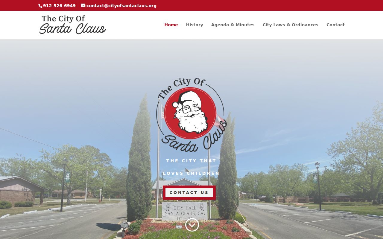 Santa Claus court docket and official City Hall home page