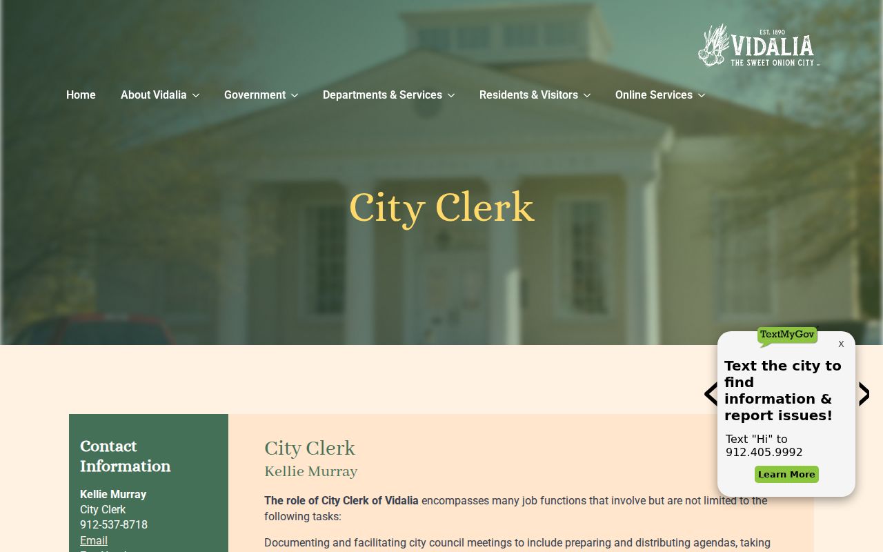 Vidalia court docket and City Clerk open-records route